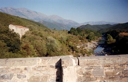 Photo prise du pont d'Altiani.