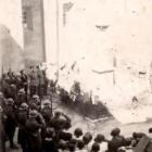 14 juillet 1940. Prise d'armes sur la place du choeur.