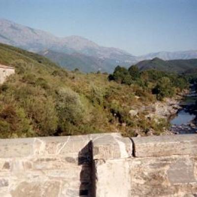 Photo prise du pont d'Altiani.