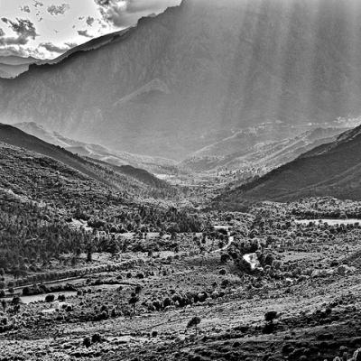 La vallée du Tavignani, vue d'Altiani.