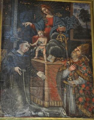 La vierge du scapulaire, Sant'Anto et San Nicolau par G. Grandi.